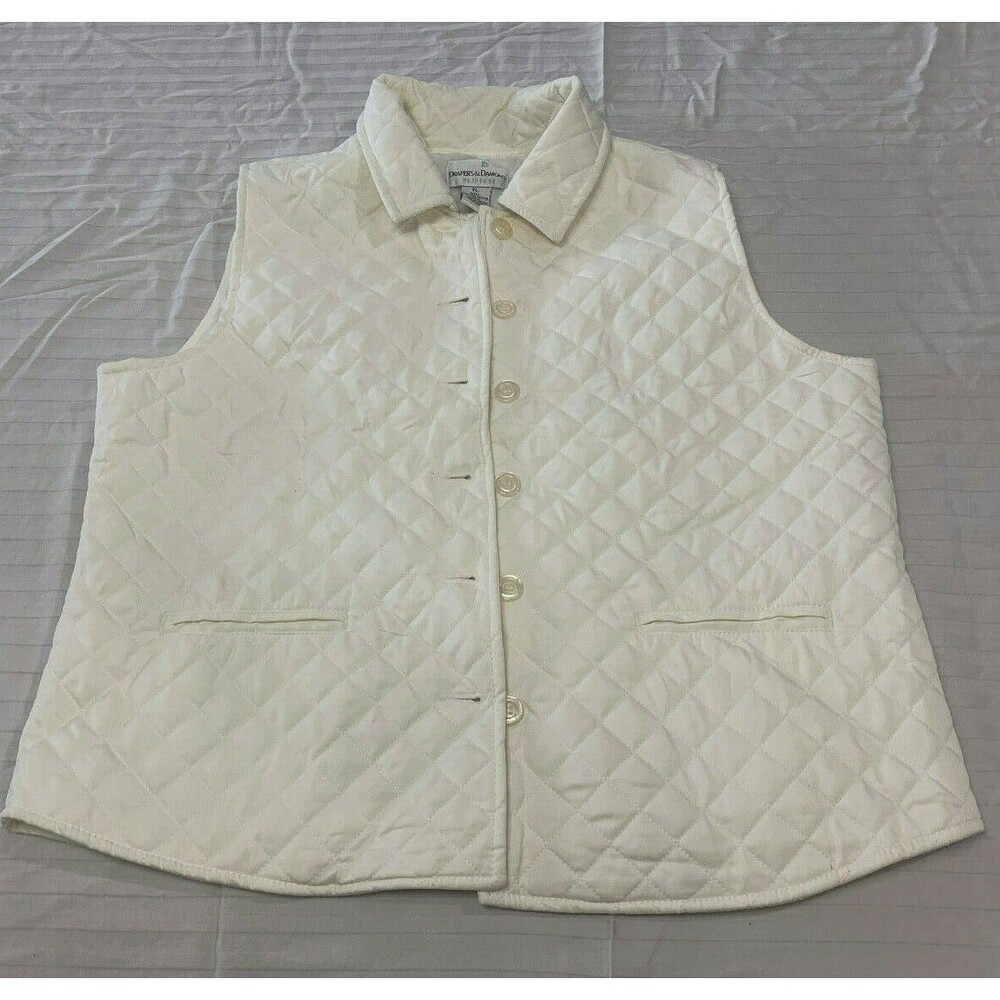 DRAPERS DAMONS WOMENS VEST SIZE L PETITE